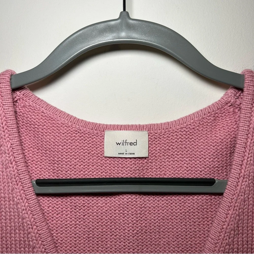 Aritzia Wilfred Signet Vest in Tart Pink Size Large - Picture 5 of 8